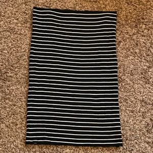 SOLD LOFT Striped Knit Pencil Skirt Size Small